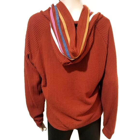 Self Esteem | Multicolor Hooded Pullover Top - Picture 2 of 4